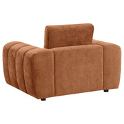 Burnett Chenille Upholstered Accent Chair Burnt Orange - detail 6
