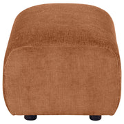 Burnett Chenille Upholstered Ottoman Burnt Orange - detail 4