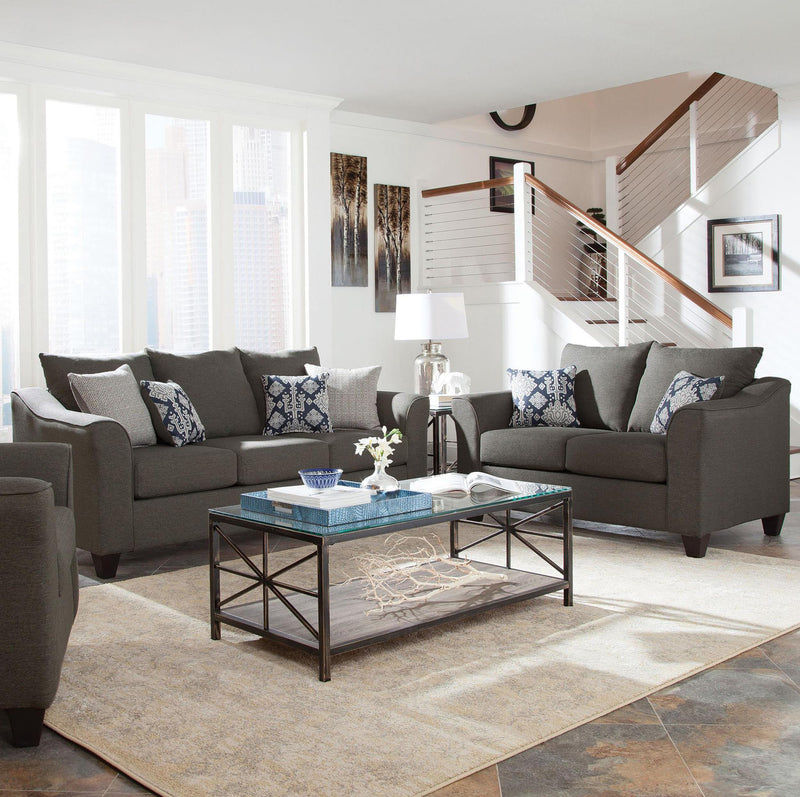 Salizar 2-piece Upholstered Flared Arm Sofa Set