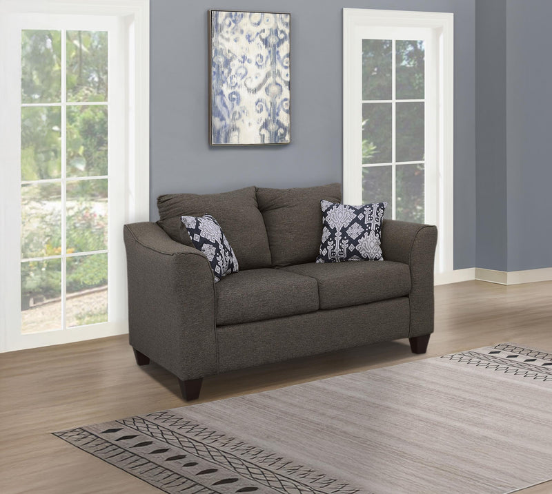 Salizar Upholstered Flared Arm Loveseat