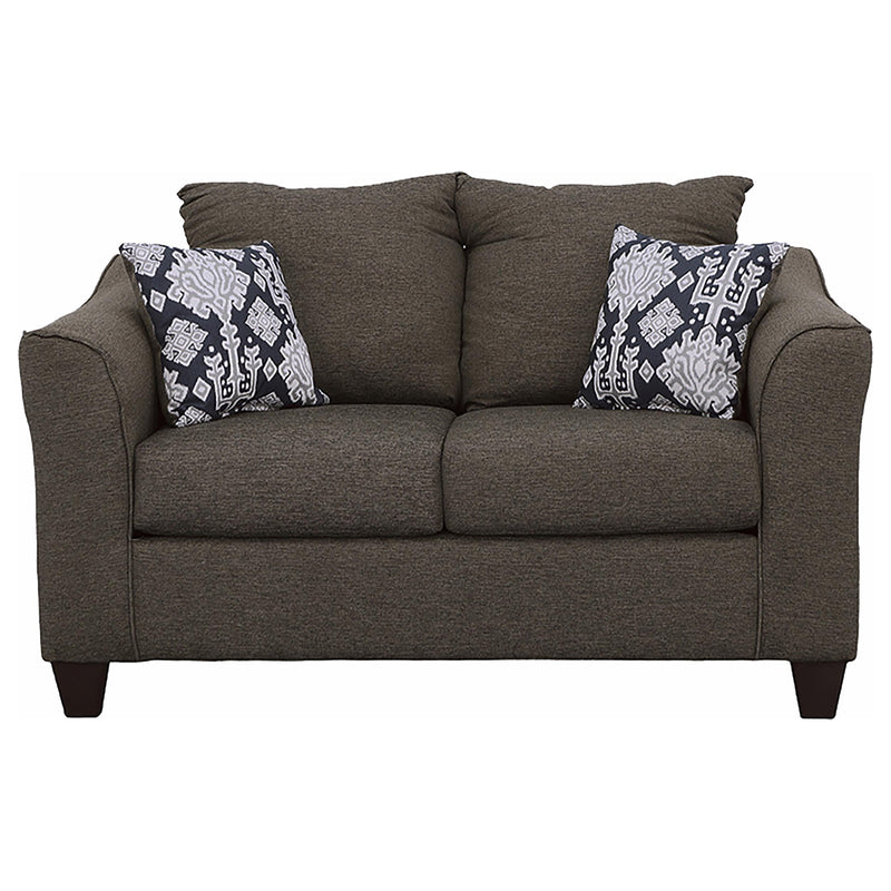 Salizar Upholstered Flared Arm Loveseat