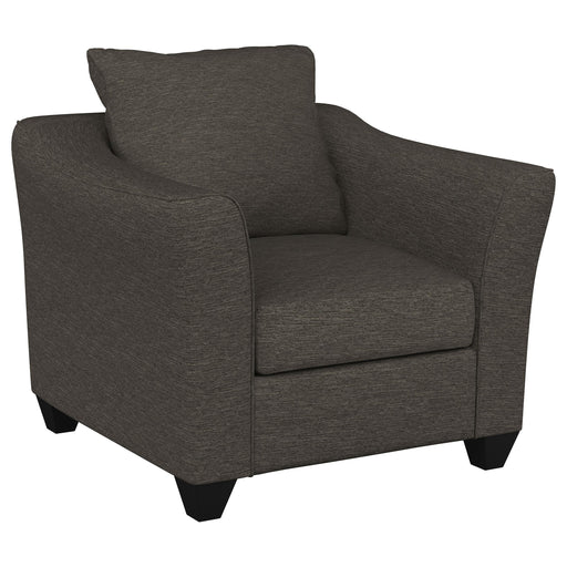 Salizar Upholstered Flared Arm Accent Chair Charcoal Grey - alternate view