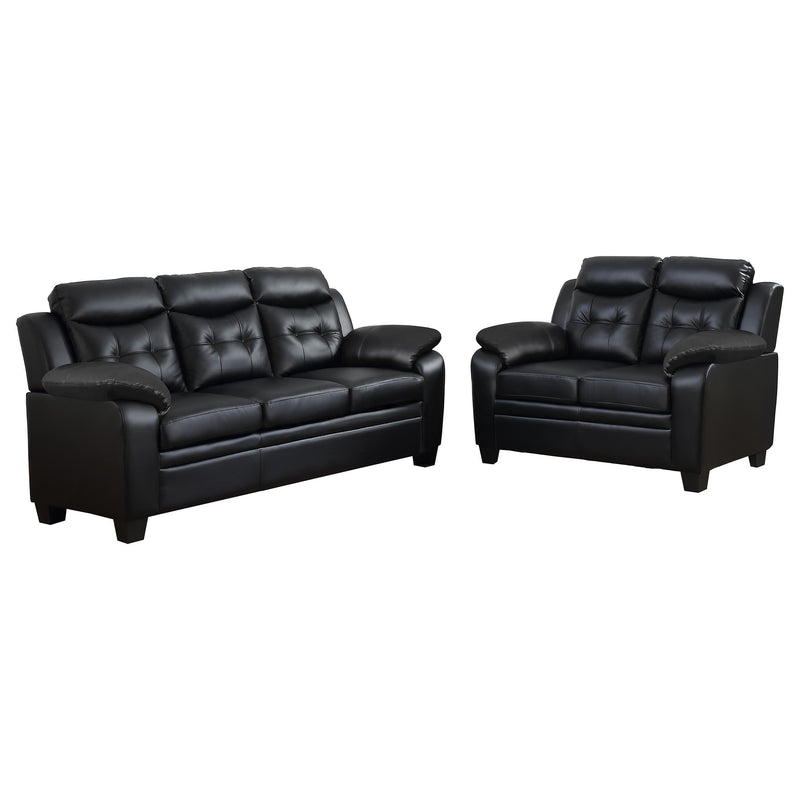 Finley 2-piece Upholstered Padded Arm Tufted Sofa Set