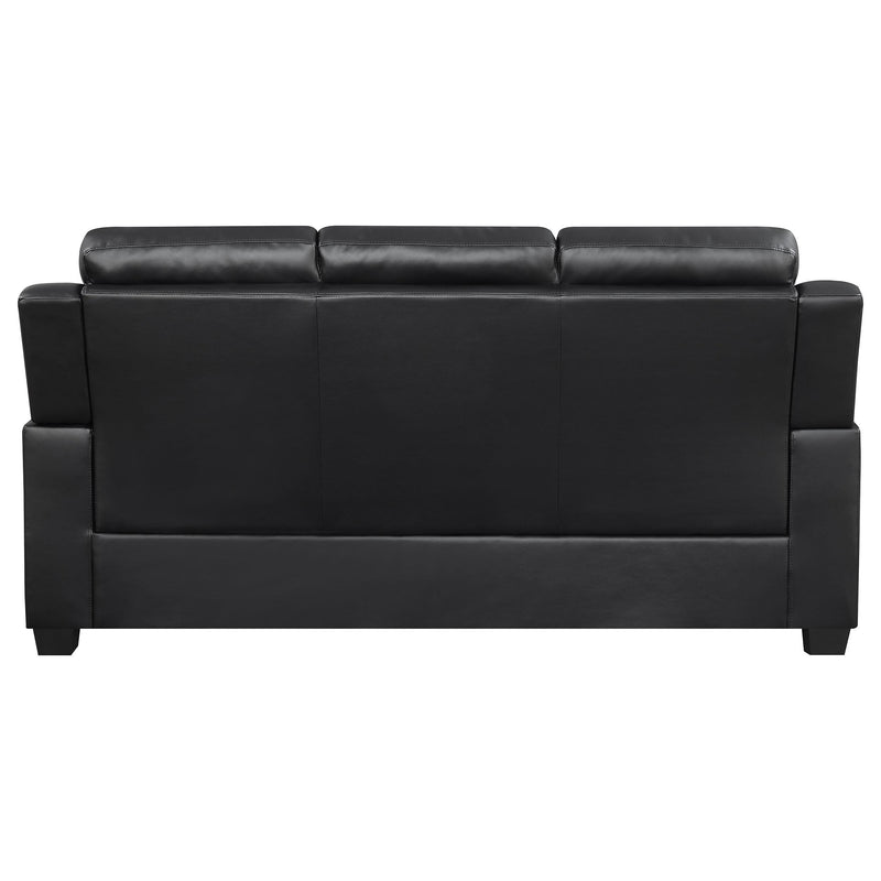 Finley 3-piece Upholstered Padded Arm Tufted Sofa Set Black - detail 5