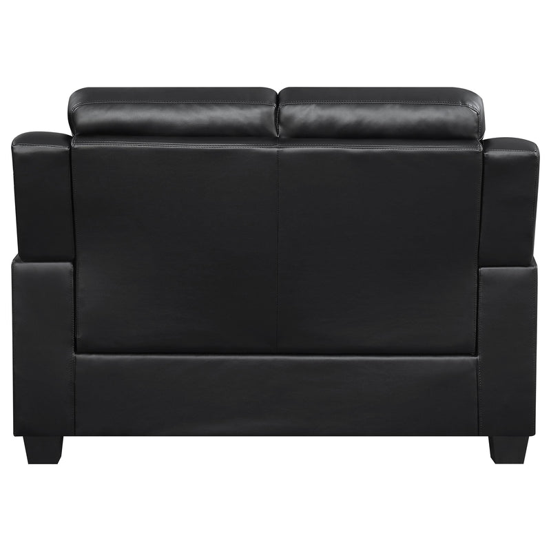 Finley 3-piece Upholstered Padded Arm Tufted Sofa Set Black - detail 9