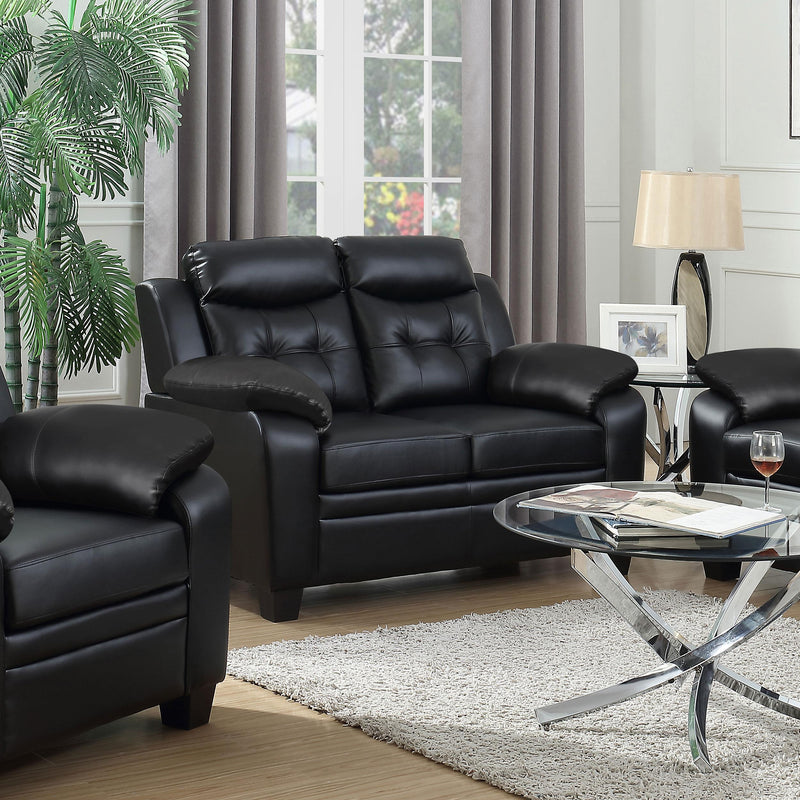 Finley Upholstered Padded Arm Tufted Loveseat