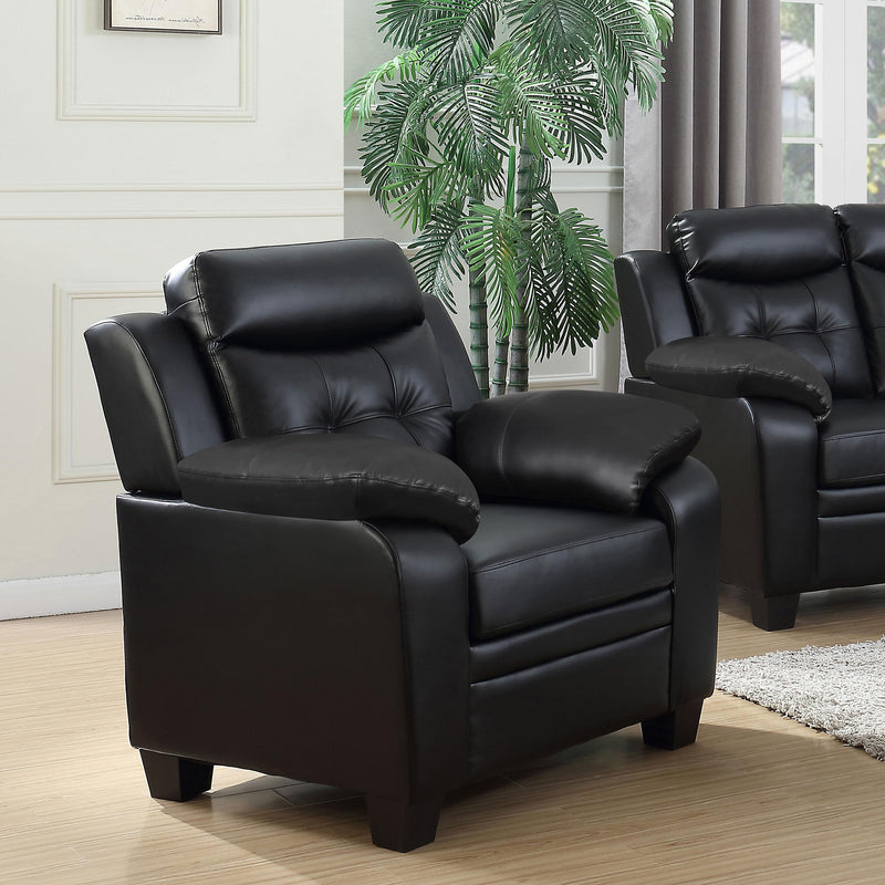 Finley Upholstered Padded Arm Tufted Accent Chair