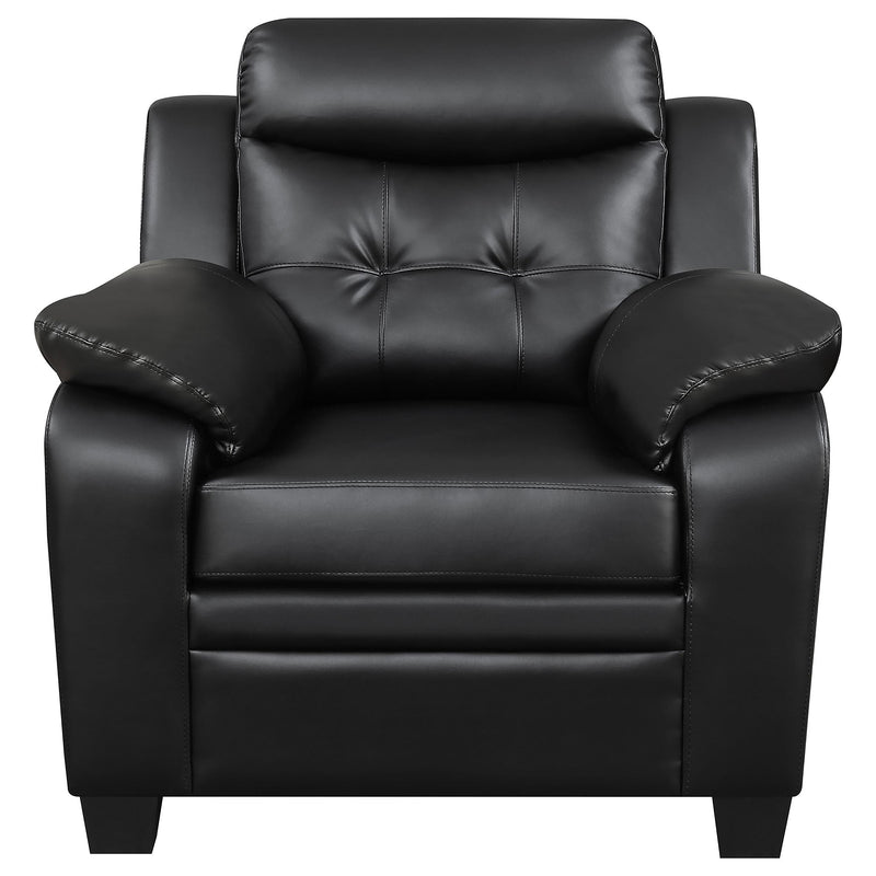Finley Upholstered Padded Arm Tufted Accent Chair
