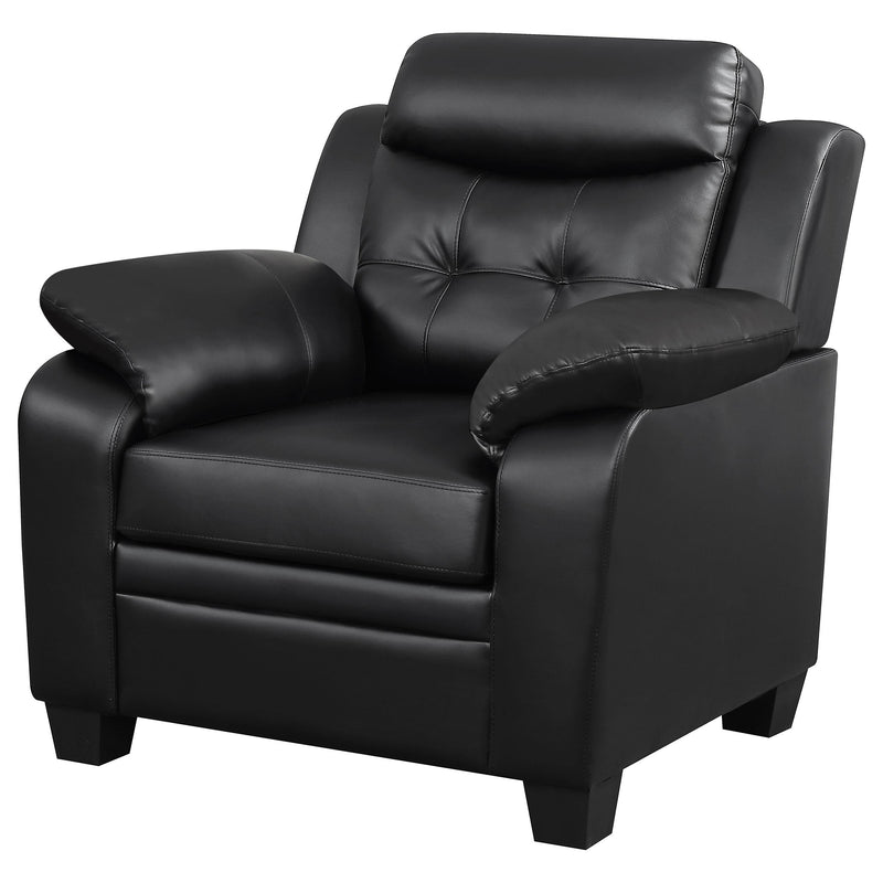 Finley Upholstered Padded Arm Tufted Accent Chair