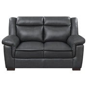 Arabella Upholstered Padded Arm Loveseat Grey - detail 3