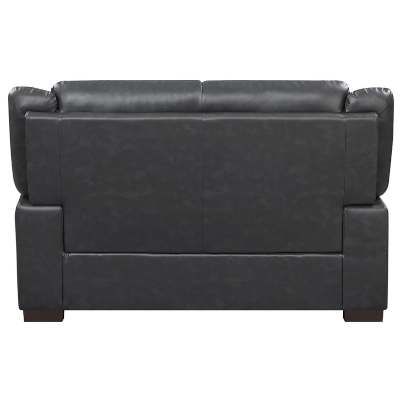 Arabella Upholstered Padded Arm Loveseat Grey - detail 5