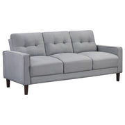 Bowen 3-piece Upholstered Track Arm Tufted Sofa Set Grey - detail 3