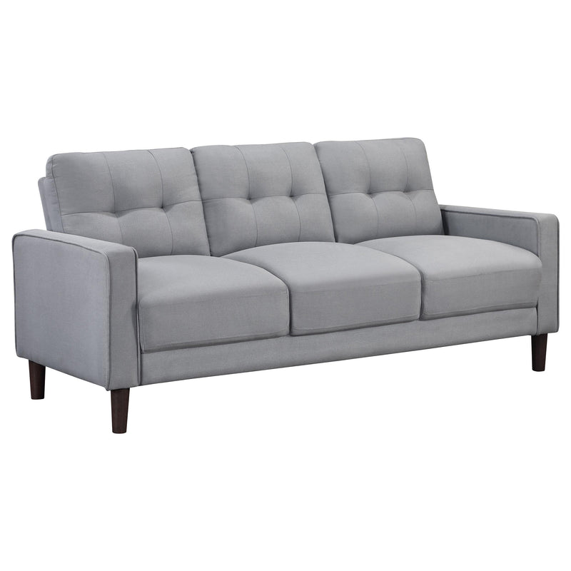 Bowen 3-piece Upholstered Track Arm Tufted Sofa Set Grey - detail 3