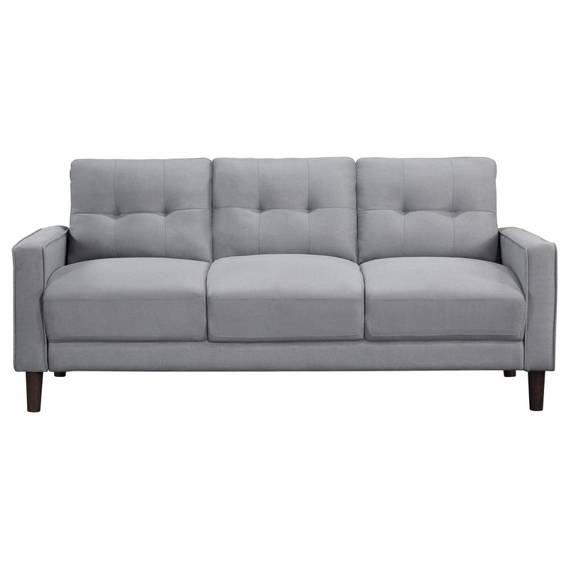 Bowen 3-piece Upholstered Track Arm Tufted Sofa Set Grey - detail 4
