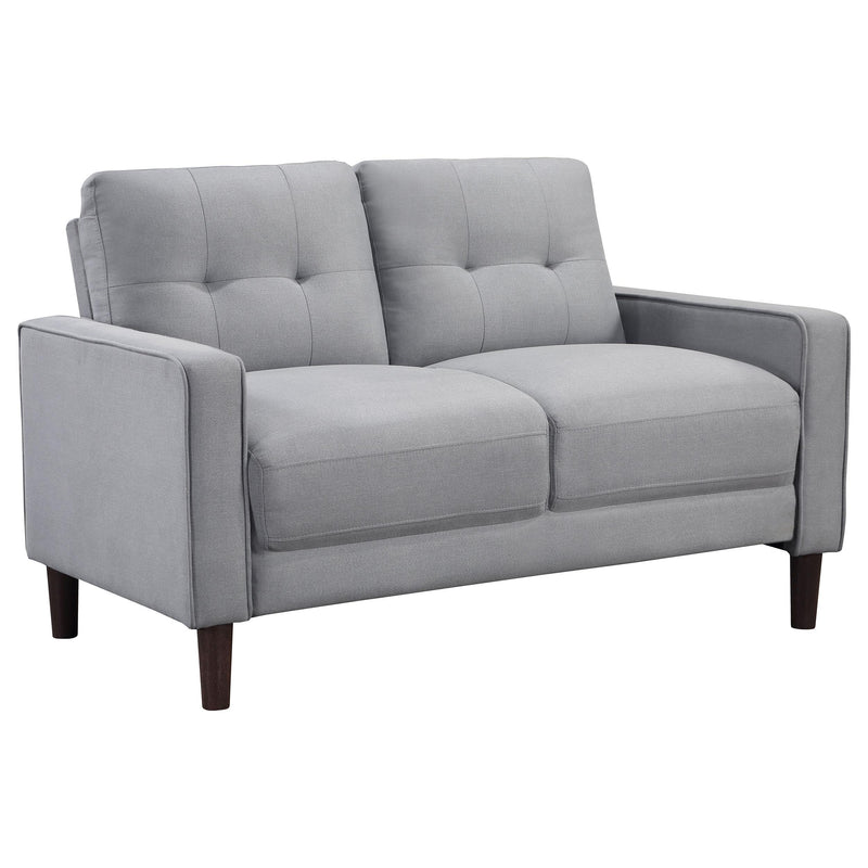 Bowen 3-piece Upholstered Track Arm Tufted Sofa Set Grey - detail 6