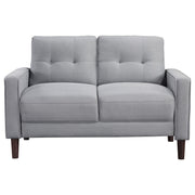 Bowen 3-piece Upholstered Track Arm Tufted Sofa Set Grey - detail 7