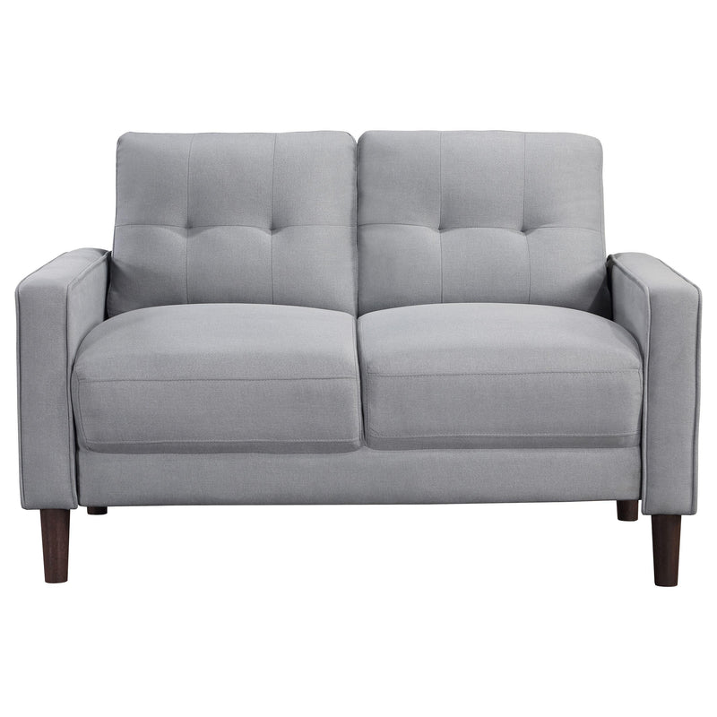 Bowen 3-piece Upholstered Track Arm Tufted Sofa Set Grey - detail 7