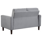 Bowen 3-piece Upholstered Track Arm Tufted Sofa Set Grey - detail 8