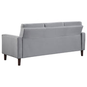 Bowen Upholstered Track Arm Tufted Sofa Grey - detail 6