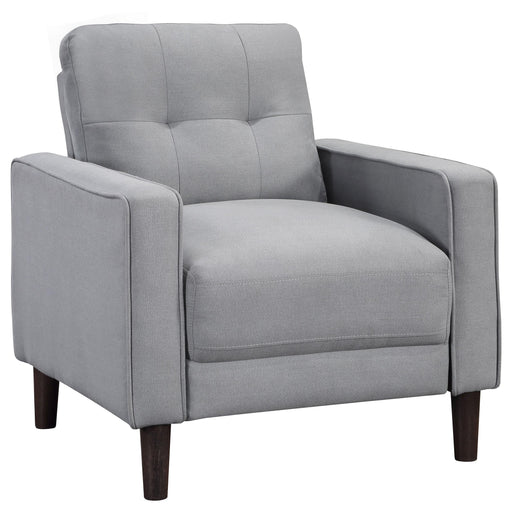 Bowen Upholstered Track Arm Tufted Accent Chair Grey - alternate view
