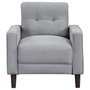 Bowen Upholstered Track Arm Tufted Accent Chair Grey - detail 3