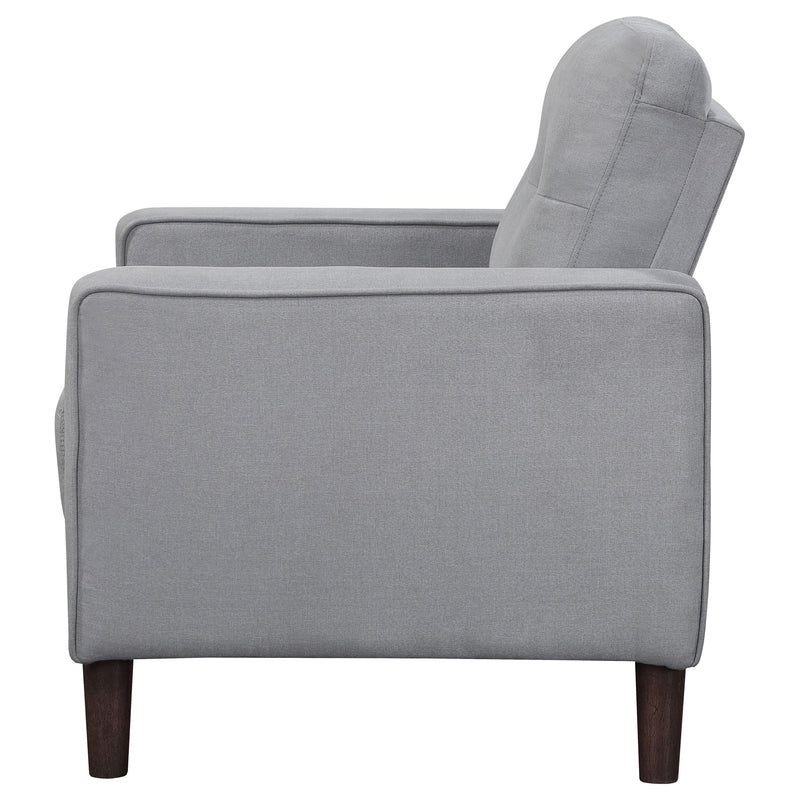 Bowen Upholstered Track Arm Tufted Accent Chair Grey - detail 5