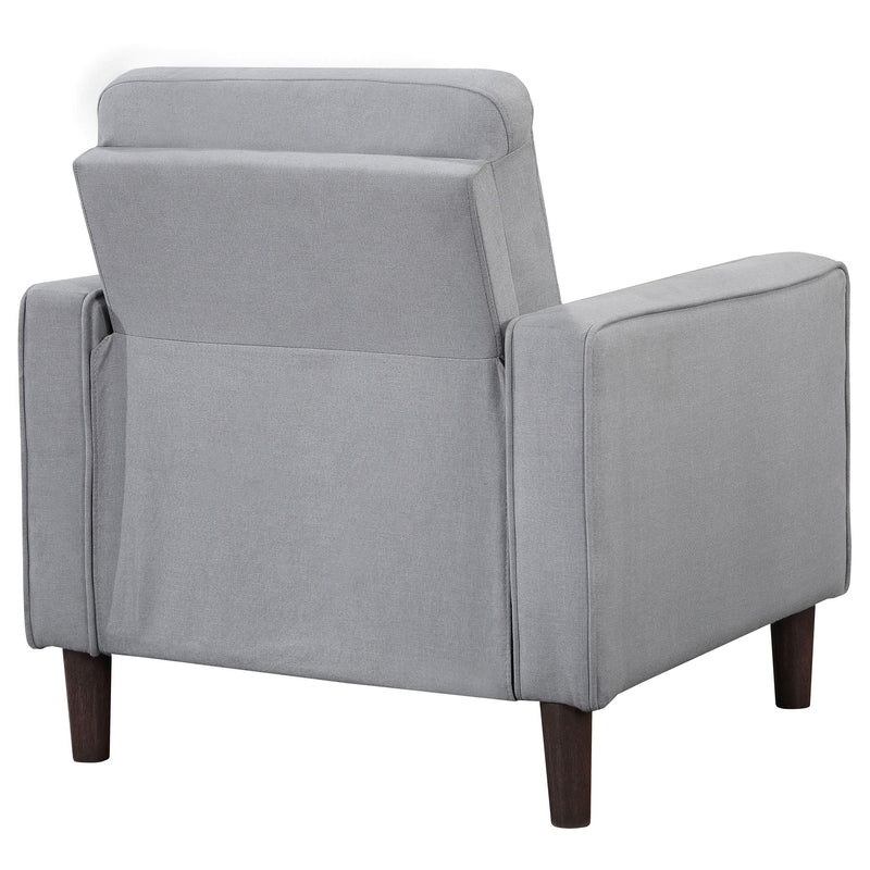 Bowen Upholstered Track Arm Tufted Accent Chair Grey - detail 7