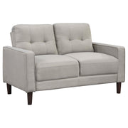 Bowen Upholstered Track Arm Tufted Loveseat Beige - alternate view