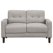 Bowen Upholstered Track Arm Tufted Loveseat Beige - detail 3