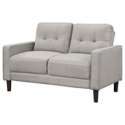 Bowen Upholstered Track Arm Tufted Loveseat Beige - detail 4