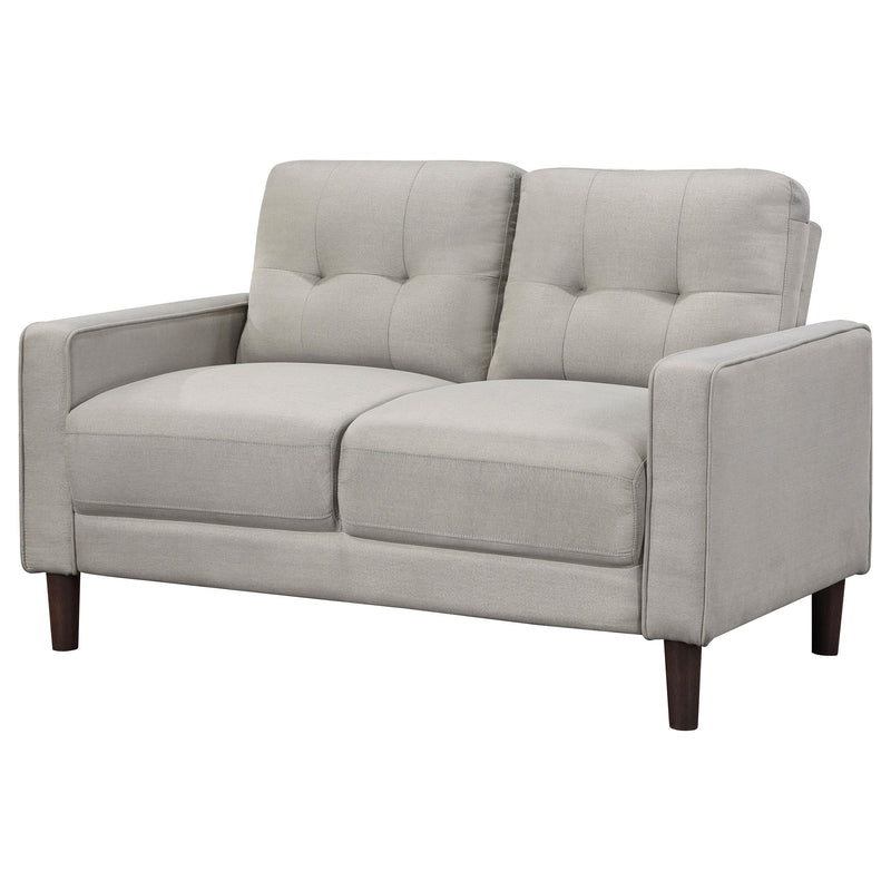 Bowen Upholstered Track Arm Tufted Loveseat Beige - detail 4