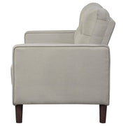 Bowen Upholstered Track Arm Tufted Loveseat Beige - detail 5