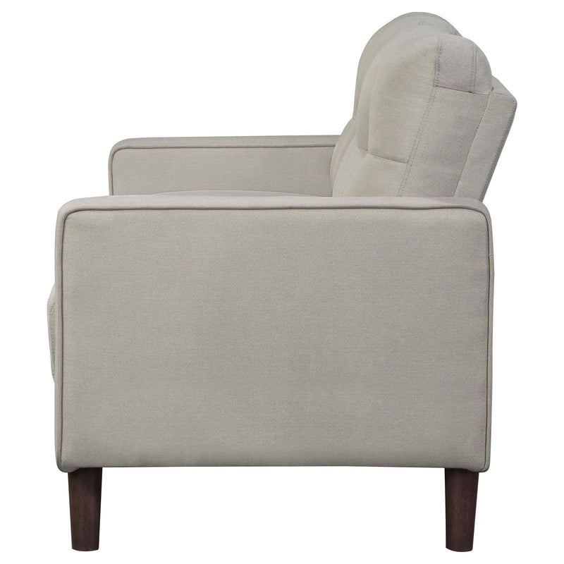 Bowen Upholstered Track Arm Tufted Loveseat Beige - detail 5