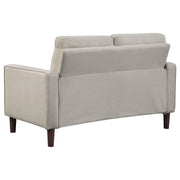 Bowen Upholstered Track Arm Tufted Loveseat Beige - detail 6