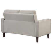 Bowen Upholstered Track Arm Tufted Loveseat Beige - detail 7