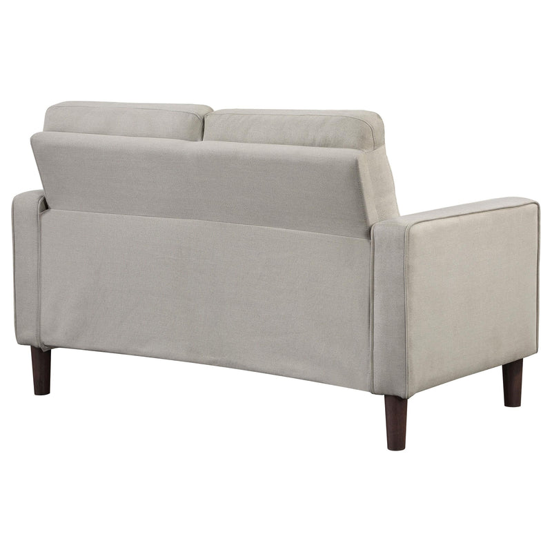 Bowen Upholstered Track Arm Tufted Loveseat Beige - detail 7