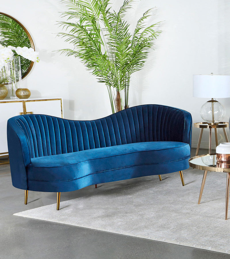 Sophia Upholstered Channel Tufted Sofa