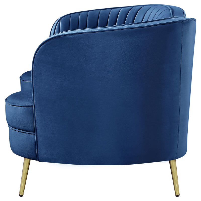 Sophia Upholstered Channel Tufted Loveseat