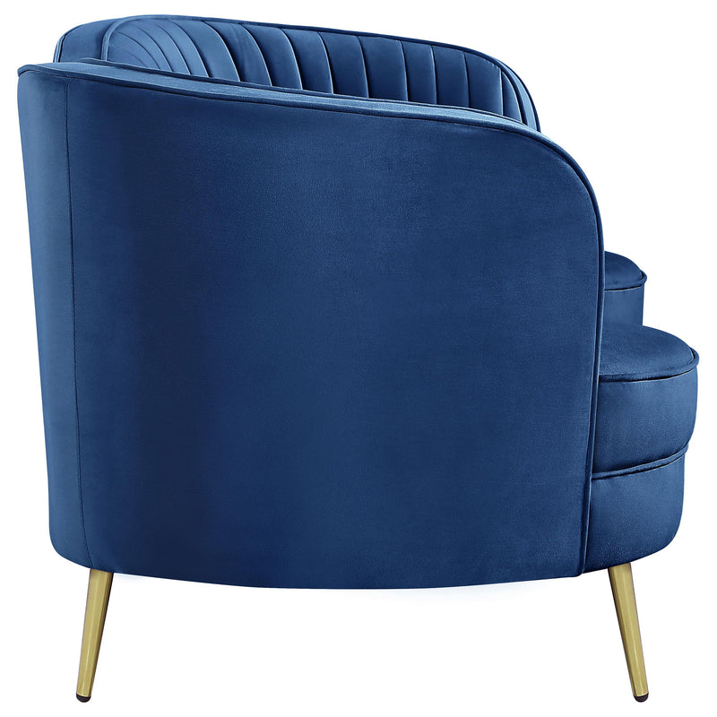 Sophia Upholstered Channel Tufted Loveseat