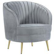 Sophia 3-piece Upholstered Channel Tufted Sofa Set Grey - detail 9