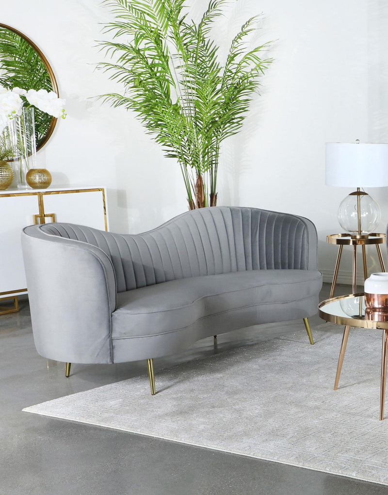 Sophia Upholstered Channel Tufted Sofa