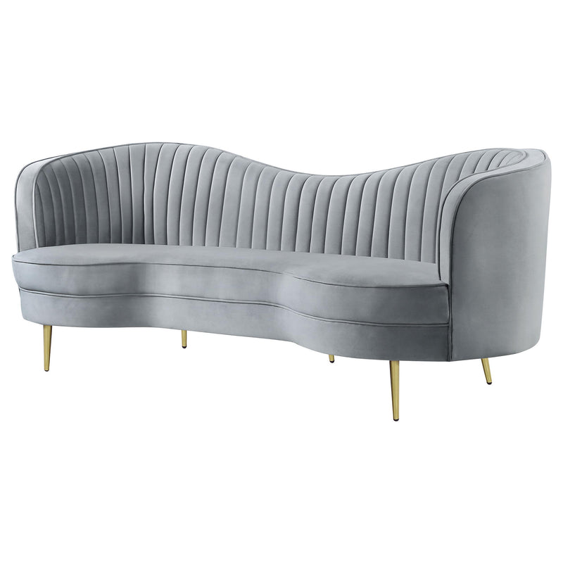 Sophia Upholstered Channel Tufted Sofa