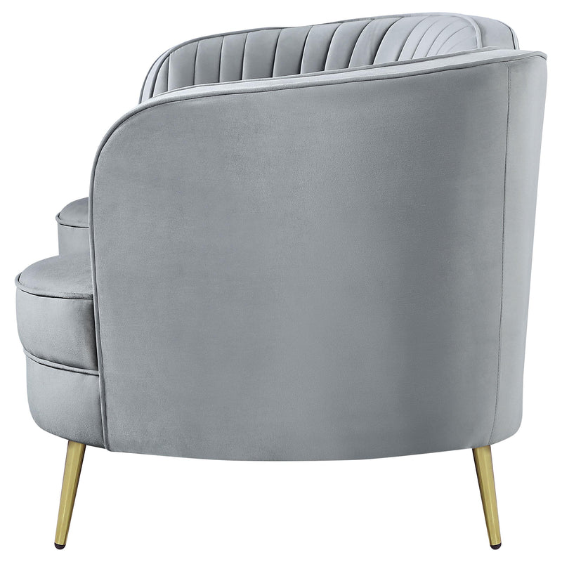 Sophia Upholstered Channel Tufted Loveseat