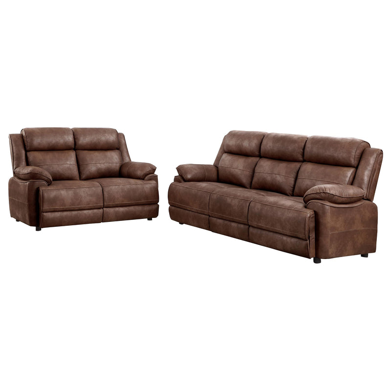 Ellington 2-piece Upholstered Padded Arm Sofa Set