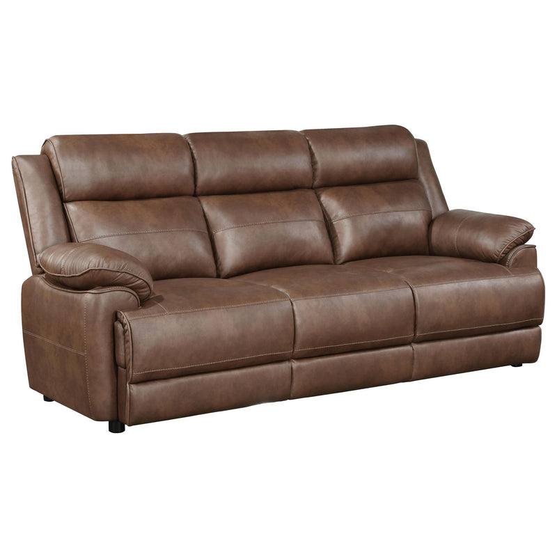 Ellington 3-piece Upholstered Padded Arm Sofa Set Dark Brown - detail 3