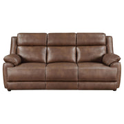 Ellington 3-piece Upholstered Padded Arm Sofa Set Dark Brown - detail 4