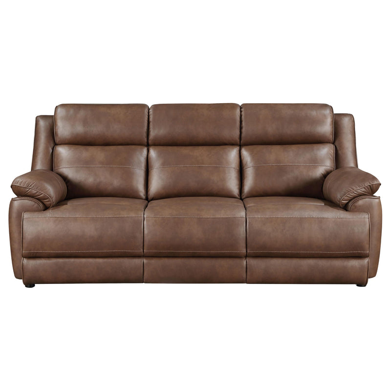 Ellington 3-piece Upholstered Padded Arm Sofa Set Dark Brown - detail 4