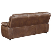 Ellington 3-piece Upholstered Padded Arm Sofa Set Dark Brown - detail 5