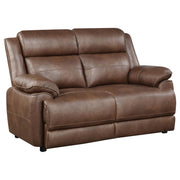 Ellington 3-piece Upholstered Padded Arm Sofa Set Dark Brown - detail 7