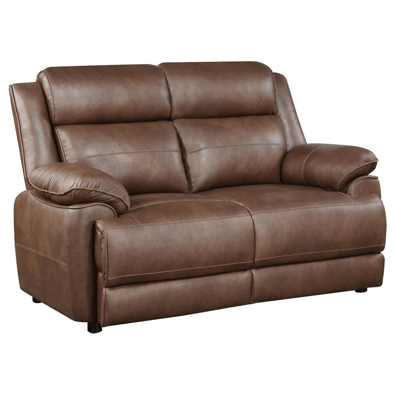 Ellington 3-piece Upholstered Padded Arm Sofa Set Dark Brown - detail 7